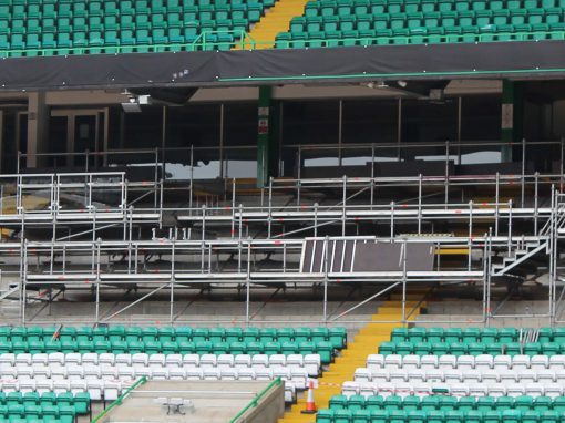 Layher Scaffolding system helps to bring the games to the screen