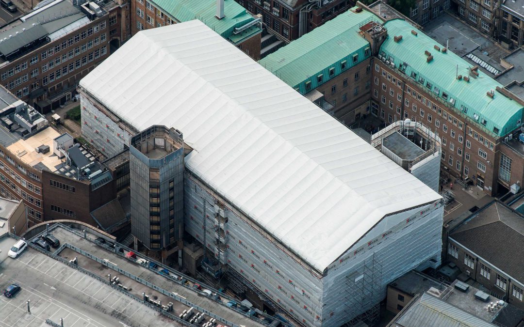 Layher Scaffolding and roofing systems central to iconic building refurbishment at the University of Cambridge