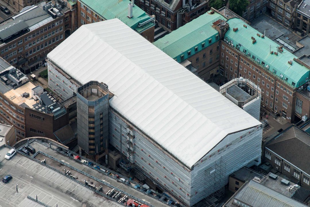 Layher Scaffolding and roofing systems central to iconic building refurbishment at the University of Cambridge