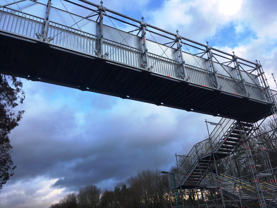 Layher Temporary Bridging Helps Passenger Movement During Abergavenny Station Refurbishment
