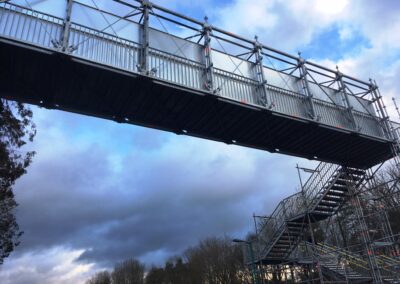 Layher Temporary Bridging Helps Passenger Movement During Abergavenny Station Refurbishment