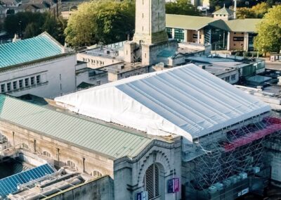The art of scaffolding at city art gallery